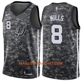 Maillot NBA San Antonio Spurs Patty Mills 8 Nike City Edition Noir Swingman - Homme